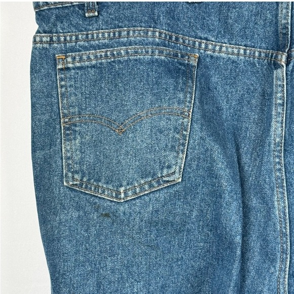 VTG 90s Levi's 540 Relaxed Fit Brown Tab High Rise Jeans Men's W:46 I:30 - Picture 9 of 12